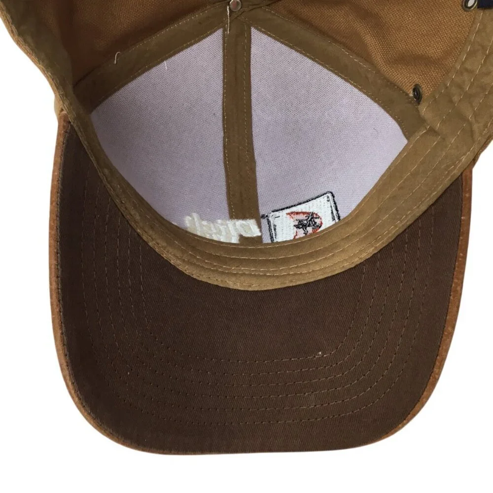 Ditch Witch Men's Hat Baseball Cap Underground Cable Duck Canvas Leather Brim